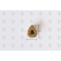Vigotas con forma de corazón 6 mm, contiene 10 unds. Marca Amati. Ref: 4061.