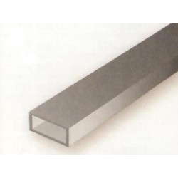 Conjunto de 2 Perfiles de T. Rectangular Hueco de Estireno, A: 6,30, E: 9,50 mm. Marca Evergreen. Ref: 259.