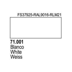 Acrilico Model Air Blanco. Bote 17 ml. Marca Vallejo. Ref: 71.001, 71001.