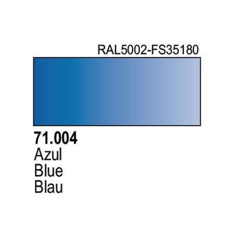 Acrilico Model Air Azul. Bote 17 ml. Marca Vallejo. Ref: 71.004.