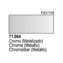 Acrilico Model Air Cromo Metalizado. Bote 17 ml. Marca Vallejo. Ref: 71.064.