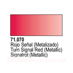 Acrilico Model Air Rojo Señal Metalizado. Bote 17 ml. Marca Vallejo. Ref: 71.070.