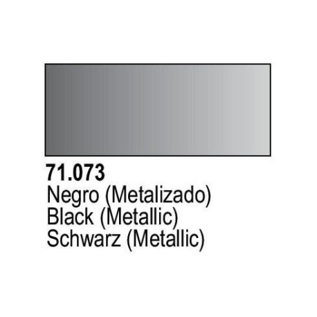 Acrilico Model Air Negro Metalizado. Bote 17 ml. Marca Vallejo. Ref: 71.073.