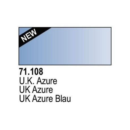 Acrilico Model Air UK Azul Azure. Bote 17 ml. Marca Vallejo. Ref: 71.108.